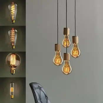 

Light Lamp E27 Screw EU Plug Decorative Vintage Antique Style