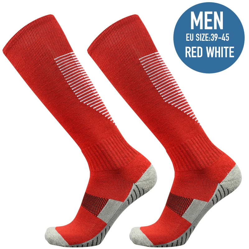 1 пара спортивных носков для бега, марафона, велоспорта, альпинизма, фитнеса, Длинные компрессионные дышащие хоккейные футбольные спортивные носки баскетбольные - Цвет: EU SIZE 39-45