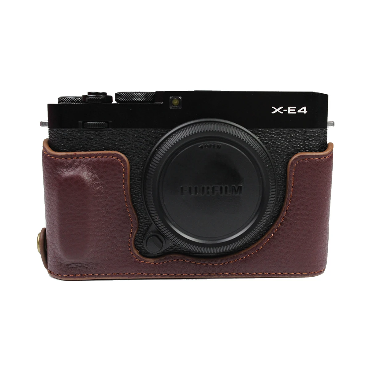 Leder Tasche Kamera Griff Schutzhülle Cover Protection für FUJIFILM X-E4 Kameras
