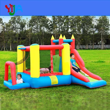 

Inflatable Combo Castle With Ball Pit Basketball Hoop Climbing Bounce House Bouncer Slide with Air Blower