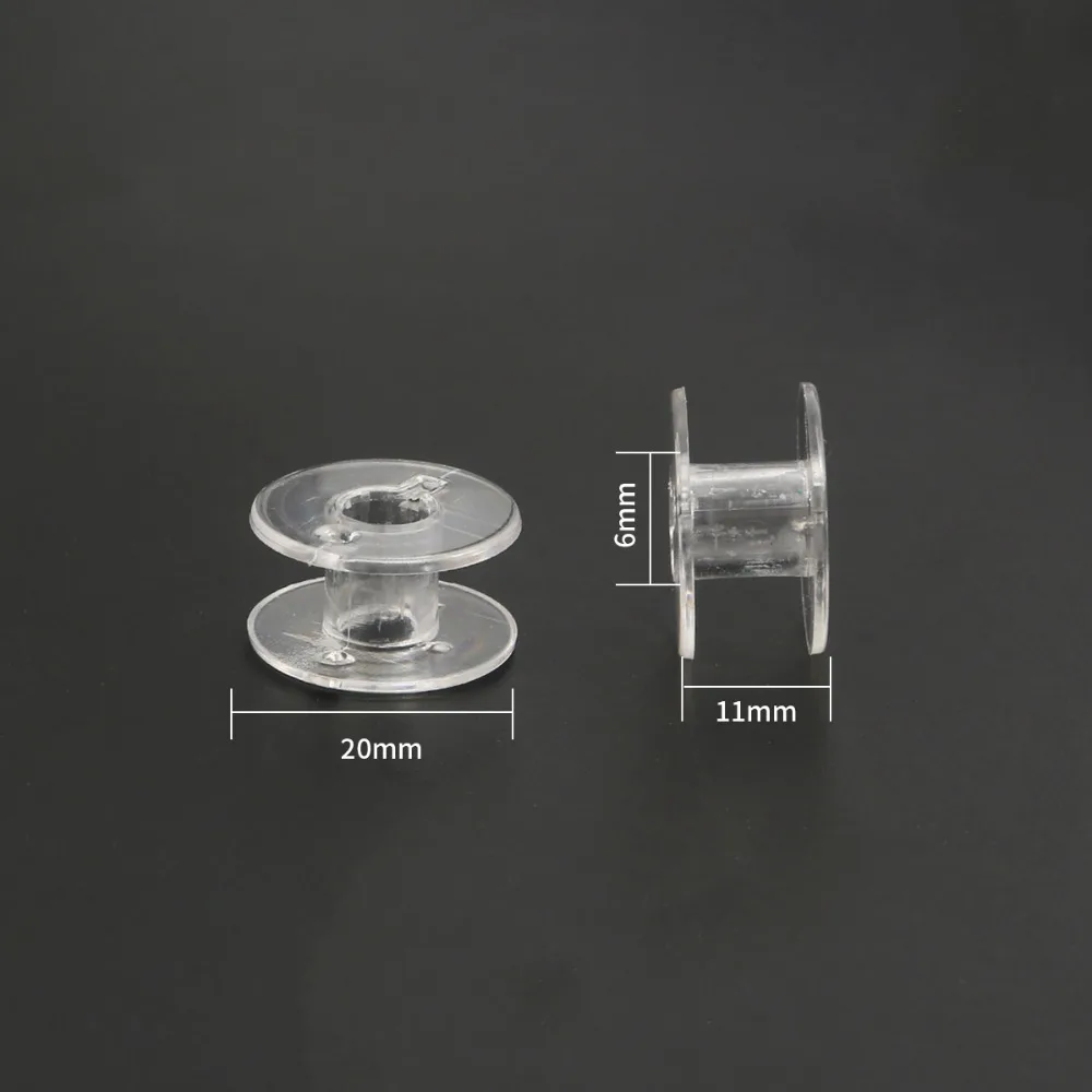 10Pcs Metal Bobbins Spool Sewing Craft Tool,Plastic Sewing Machine Bobbins,Spool Bobbins Spools Box for Sewing Accessories