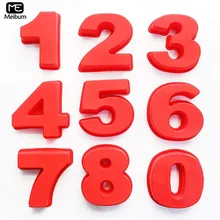 Meibum 10 дюймовые большие силиконовые формы с цифрами 0-9, форма для торта с арабским номером, форма для выпечки торта на день рождения