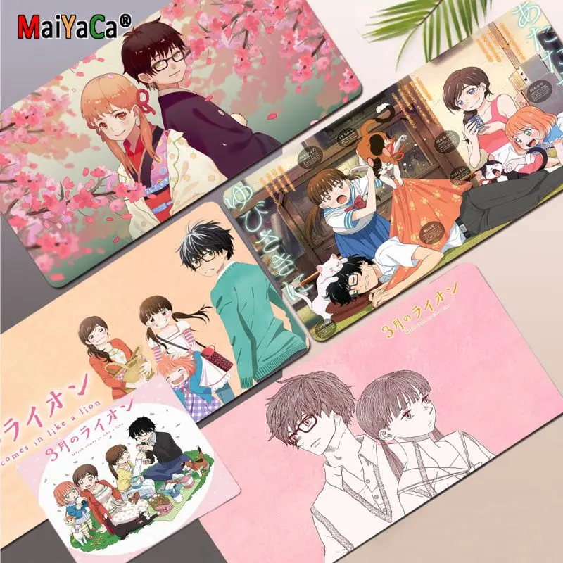 Anime march comes in like a lion Funny Customized laptop Gaming mouse pad Size for CSGO Game Player Desktop PC Computer Laptop | Компьютеры
