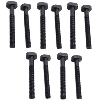 

10Pcs T Shape Punch Milling Machine Screw Threaded Rod Clamping Cap Bolt Milling Machine Assembly Accessories