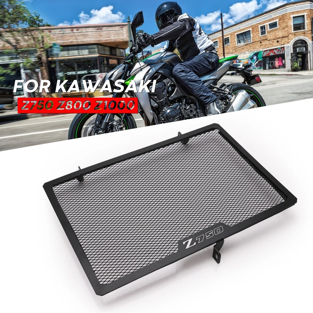 Мотоциклетная решетка радиатора Защитная крышка для Kawasaki Z750 2009-2013 Z800 2013- Z1000 2010