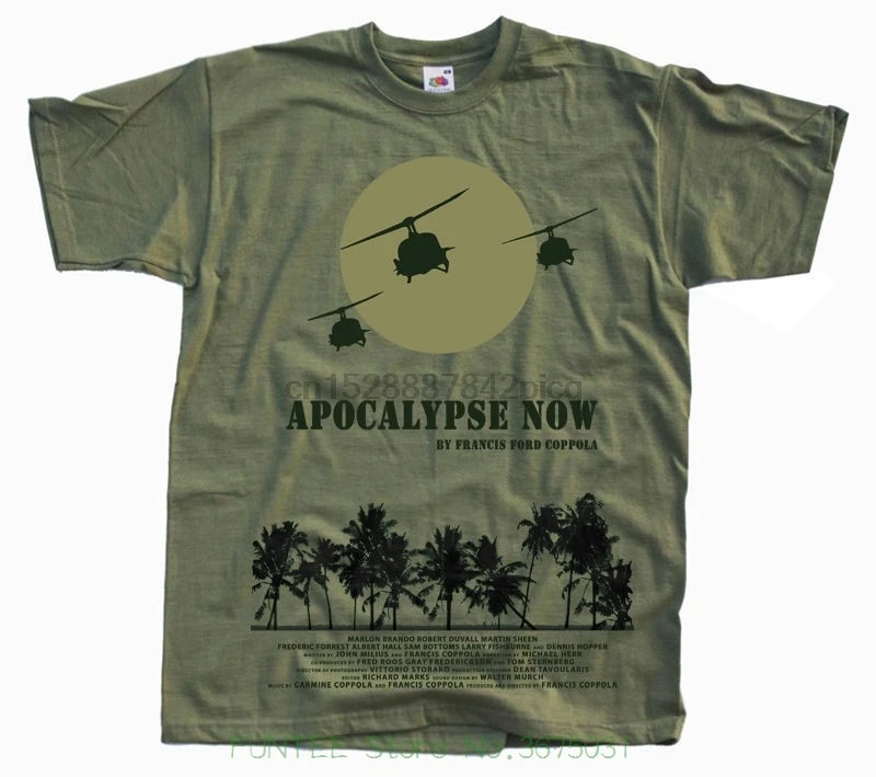Футболка с коротким рукавом и надписью Apocalypse Now Poste из 100% хлопка оливковая все