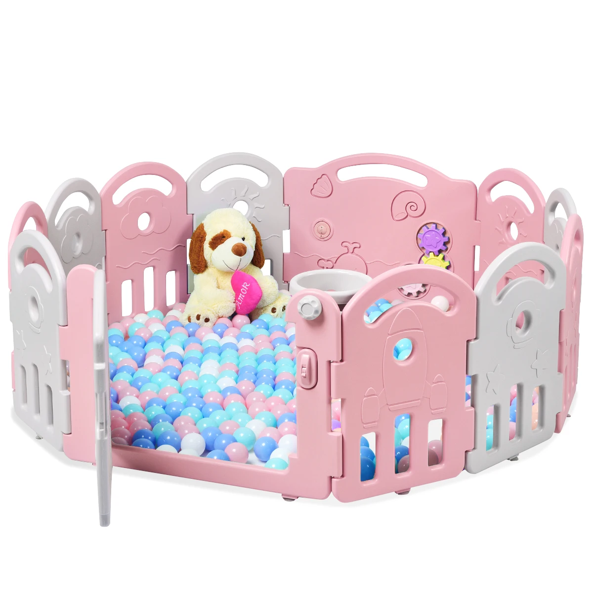 Kind Kinderbox Veiligheid Yard Activiteit Center Hoepel Muziekdoos