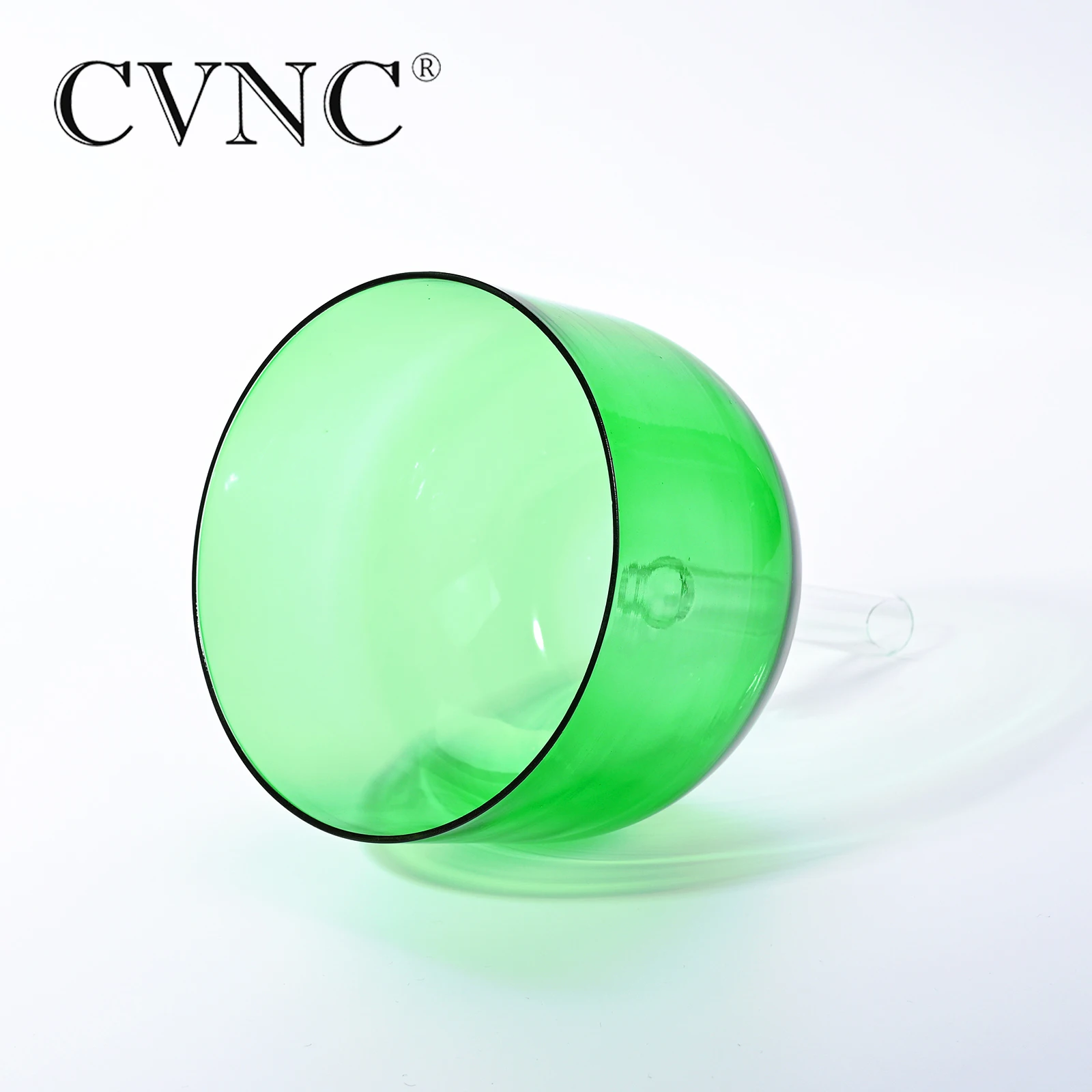 CVNC " «Поющая чаша» F сердце чакра полые ручки прозрачные цветные кристаллы Поющая чаша