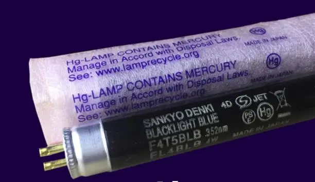 2 шт, для sanyo DENKI F4T5BLB 4W BLACKLIGHT BLUE 352nm лампа