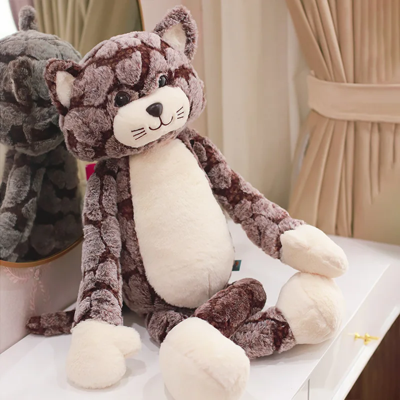 50 90 см Реалистичная кошка мягкие животные плюшевые игрушки мягкий котенок