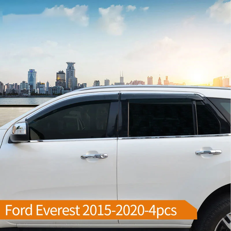 Rain shield Windows visor side wind window deflectors visor windshield on the windows accessories For Ford Everest 2015-2020