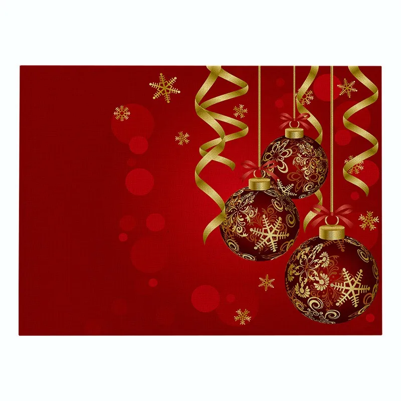 Рождественские хлопковые льняные коврики под посуду на стол модный квадратный Нескользящие Салфетки сервировочные каботажное судно Кофе коврик для чайного столика для домашнего декора - Цвет: Лиловый
