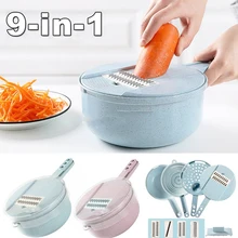 Многофункциональный 9 в 1 овощерезки легкий измельчитель еды резак для фруктов легкий инструмент товары для дома, кухни овощерезка