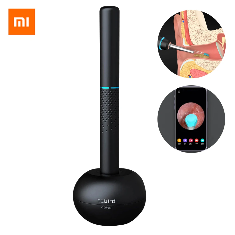 

Xiaomi Mijia Bebird M9 Pro Smart Visual Ear Stick 17in1 300w High Precision Endoscope with Magnetically Charged Base Gift Cotton