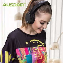 Ausdom ANC7S карбоновые Беспроводные наушники с шумоподавлением, bluetooth-гарнитура с микрофоном, Hifi Звук для телефона, компьютера
