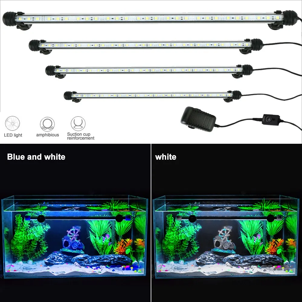 

Aquarium Light LED Waterproof Fish Tank Light Underwater Fish Lamp Aquariums Decor Lighting Plant Lamp 19-49CM 220V RGB 5W
