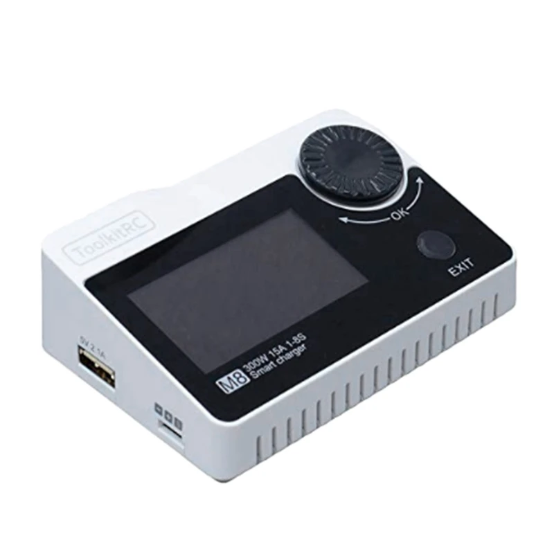 

Toolkitrc M8 Battery 300W 15A Charger Cell Checker Servo Tester Receiver Tester & Variable Dc Output Controller 2-8S For Rc