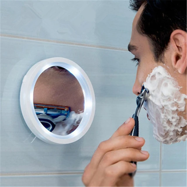 $US $6.69  Creative With Light Makeup Mirror Bathroom Suction Beauty Mirror Degree Lights Makeu