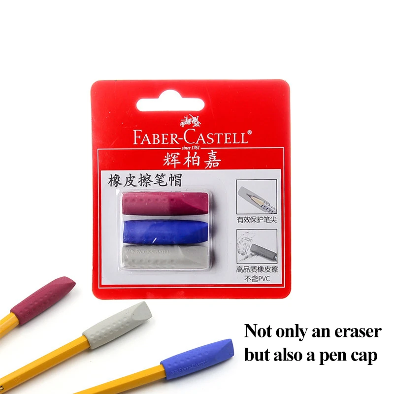 School Office Art Writing Drawing 20 x PENCIL TOP ERASERS RUBBERS GREEN 