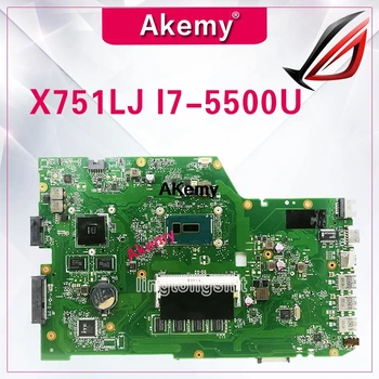 

X751LJ GT920M/2GB mainboard For Asus X751L R752L K751L X751LN X751LD X751LJ X751LB DDR3 Laptop motherboard 4GB RAM I7-5500U