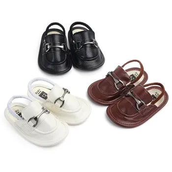 

Baby Shoes First Walkers Baby Boy Girl Shoes Fashion Vintage Comfortable Solid Casual Toddler Metal Soft Sole Shoes Free Ship