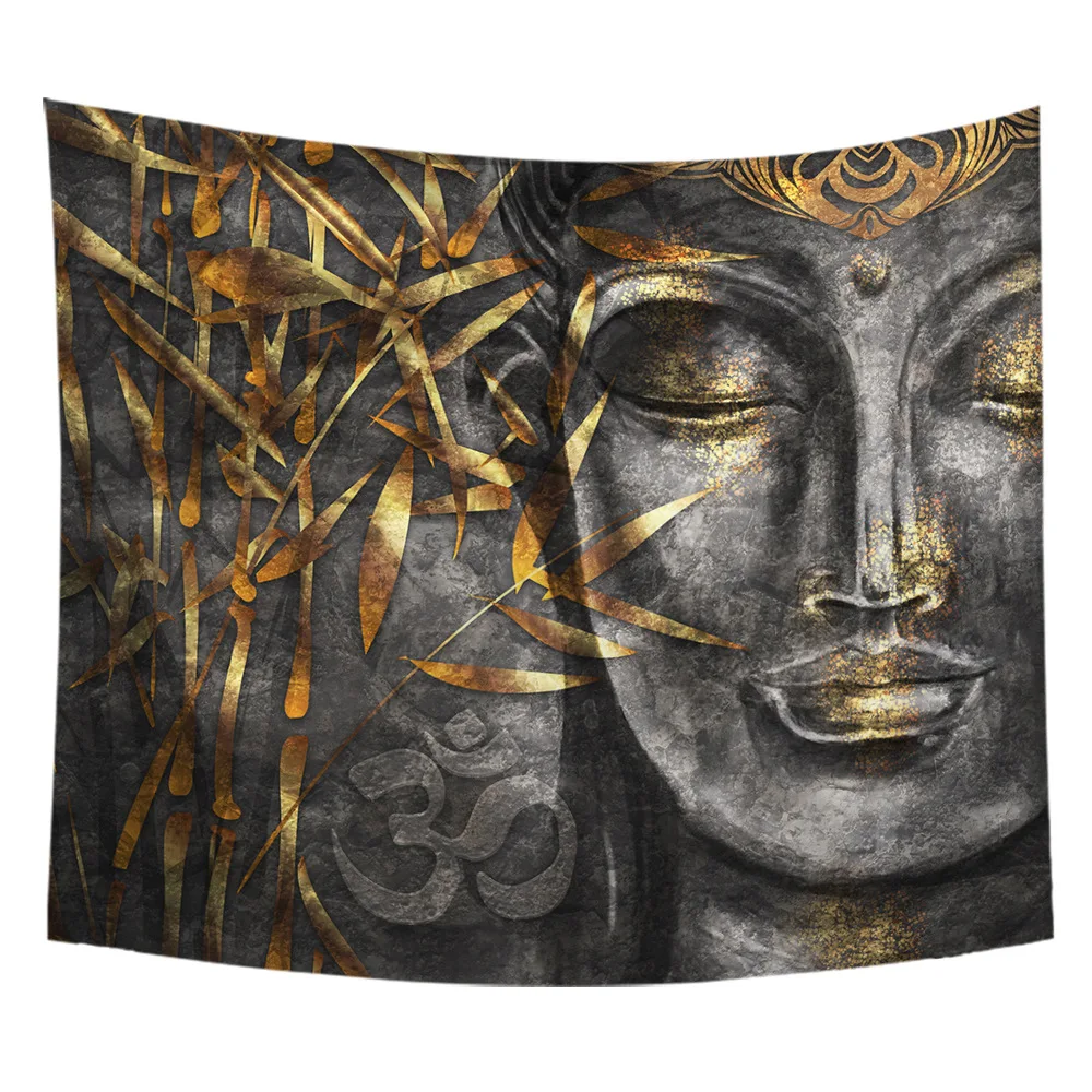 

Lychee DIY Buddha Series Painting Wall Hanging Tapestry Polyester Blanket Art Wall Carpet Home Decorative Tapestry