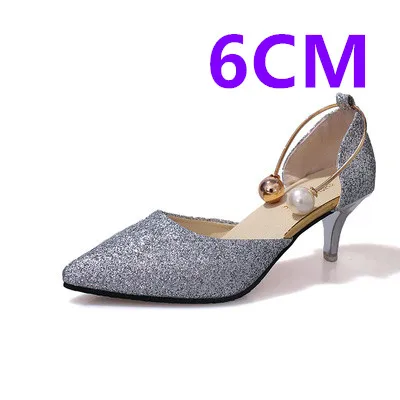 a Cresfimix talons hauts/женские модные туфли-лодочки высокого качества на высоком каблуке с серебристым жемчугом; свадебные пикантные туфли на высоком каблуке золотистого цвета; a3114 - Цвет: a