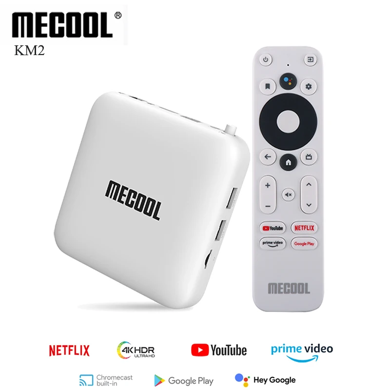 ТВ-приставка Mecool KM2 для Netflix 4K Android Amlogic S905X2 2 Гб DDR4 USB3.0 SPDIF Ethernet Wi-Fi первоклассное