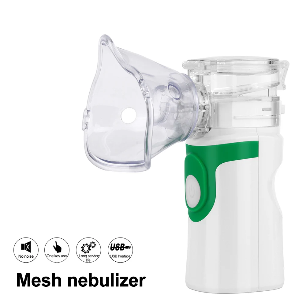 

Portable Ultrasonic Nebulizer Mini Handheld Inhaler Respirator Humidifier Kit Health Care Children Home Inhaler Machine Atomizer