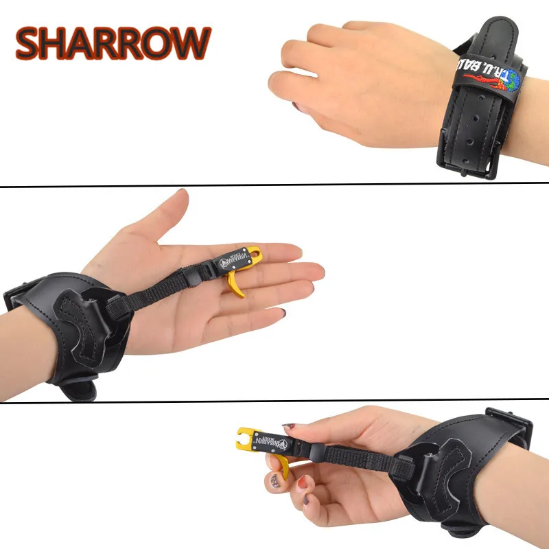 

1Pc Release Aids Compound Bow Caliper Release Adjustable Wrist Strap Trigge Right Left Hand Outdoor Shooting Archery Accessories