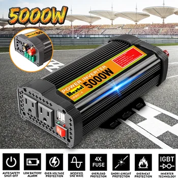 

10000W Solar Inverter UNNC-7 12V 110V Modified Sine Wave LCD Voltage Transformer USB Powers Inverter Converter Car Charger