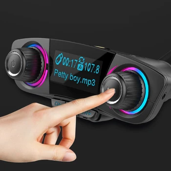 

Lcyonger Universal USB Charger Bluetooth 5.0 Car FM Transmitter MP3 Player Hands Radio Adapter for Honda for Ford for BMW