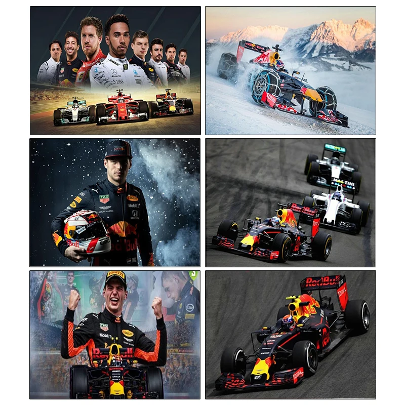 

PDMDOG Champion Diamond Painting 5D Embroidery Racer Home Decoration Character Rhinestone Pictures Square Round Art Handmade