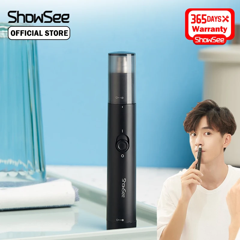 Showsee-afeitado eléctrico para hombres, recortador de pelo de nariz, seguridad profesional, cuidado facial, maquinilla de afeitar, máquina de limpieza