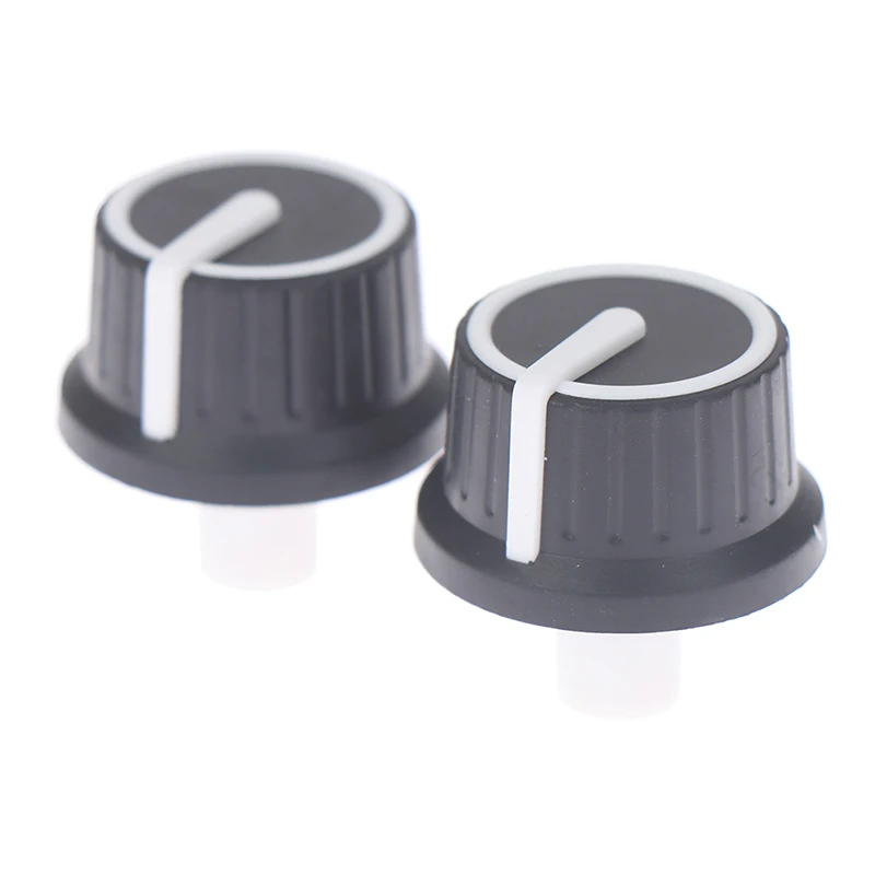 Potentiometer Knob Cap Rubber Half Shaft Knob Potentiometer Rotary Encoder Volume Switch 2PCS 25*25.5MM