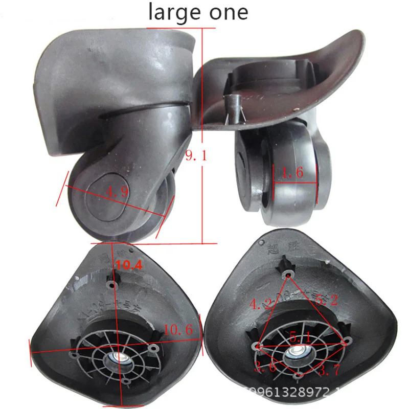 Kit De 4 Roues Pivotantes Silencieuses Pour Valise A08 - Remplacement Facile Bagages Et Sacs De Voyage