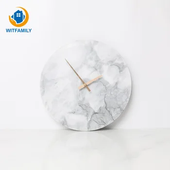 

Modern Minimalist Bedroom Art Clocks Nordic Marble Wall Clock Personality Creative Living Room Fashion Wall Watch