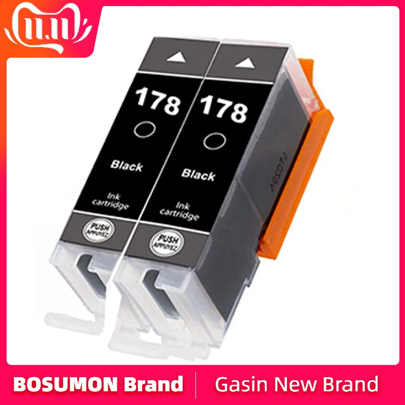 Bosumon 178xl Совместимый картридж для HP 178 XL HP7515 5515 B109a B010b B209 B210 3070A 3520 6300 8550 309 |