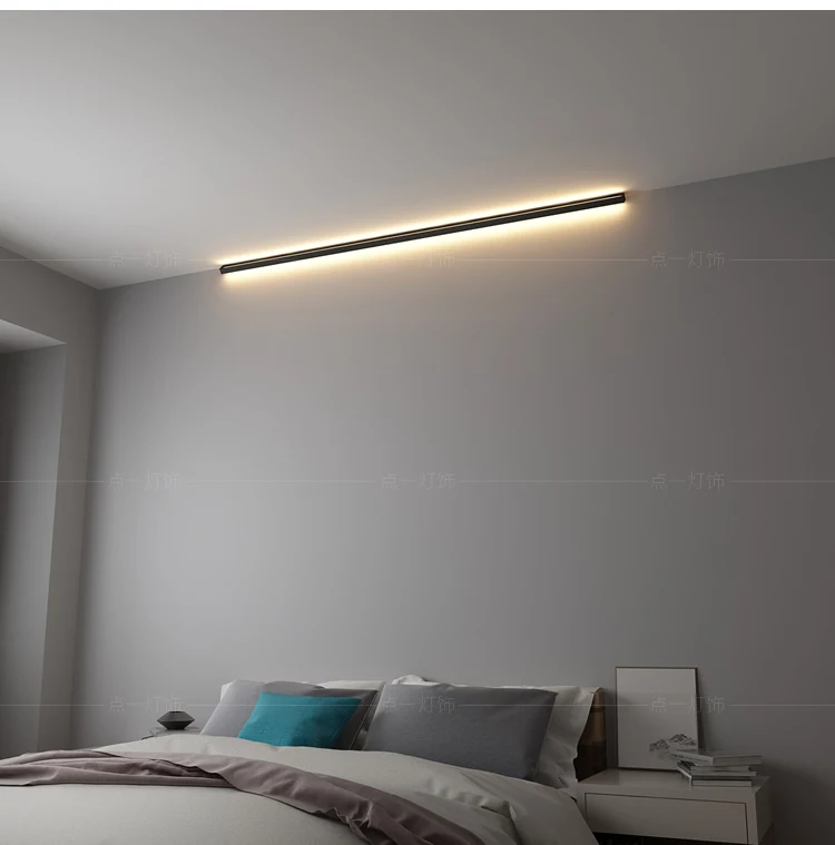 Современный угловой светодиодный настенный светильник, минималистичный внутренний светильник, настенные бра, лестница 100 см 150 см, прикроватный светильник для спальни, Домашний Светильник для прихожей