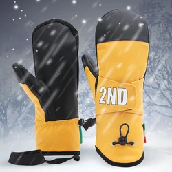 Professional Snowboard Ski Gloves Waterproof Winter Thermal Snow Mittens Skiing Snowmobile Wrist Rope Men Women Long Touch Phone