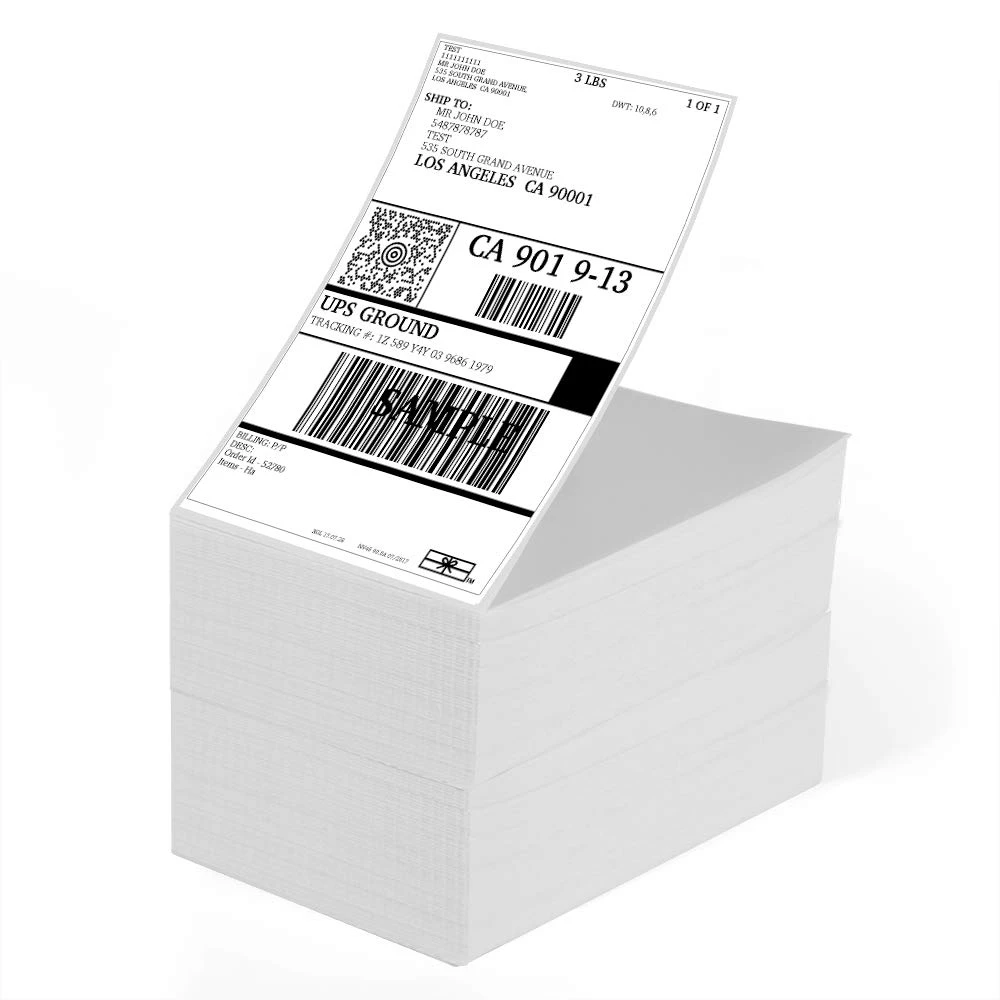 Phomemo 4X6 Pak 500 Label Pengiriman Termal untuk Printer ...