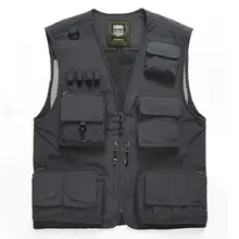 Summer New Style Nianjeep Waistcoat NIANJEEP Men's Casual Outdoor Photography Fishing Vest Multi-pocket Vest