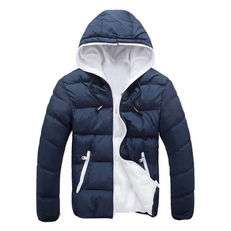 

Men's Slim Fit Winter Hooded Puffer Jacket New Outdoor Hiking Camping Sports Cotton Jackets Warm Coat for Winter and Autumn