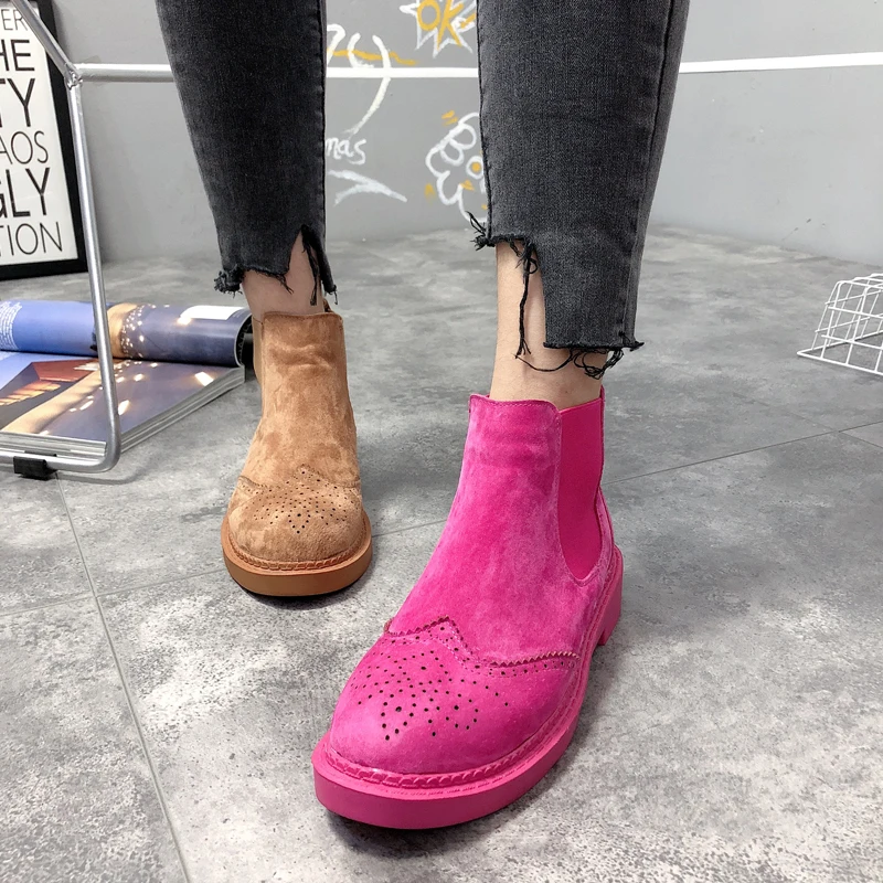 2020 новые мотоциклетные ботинки в британском стиле ретро на плоской подошве