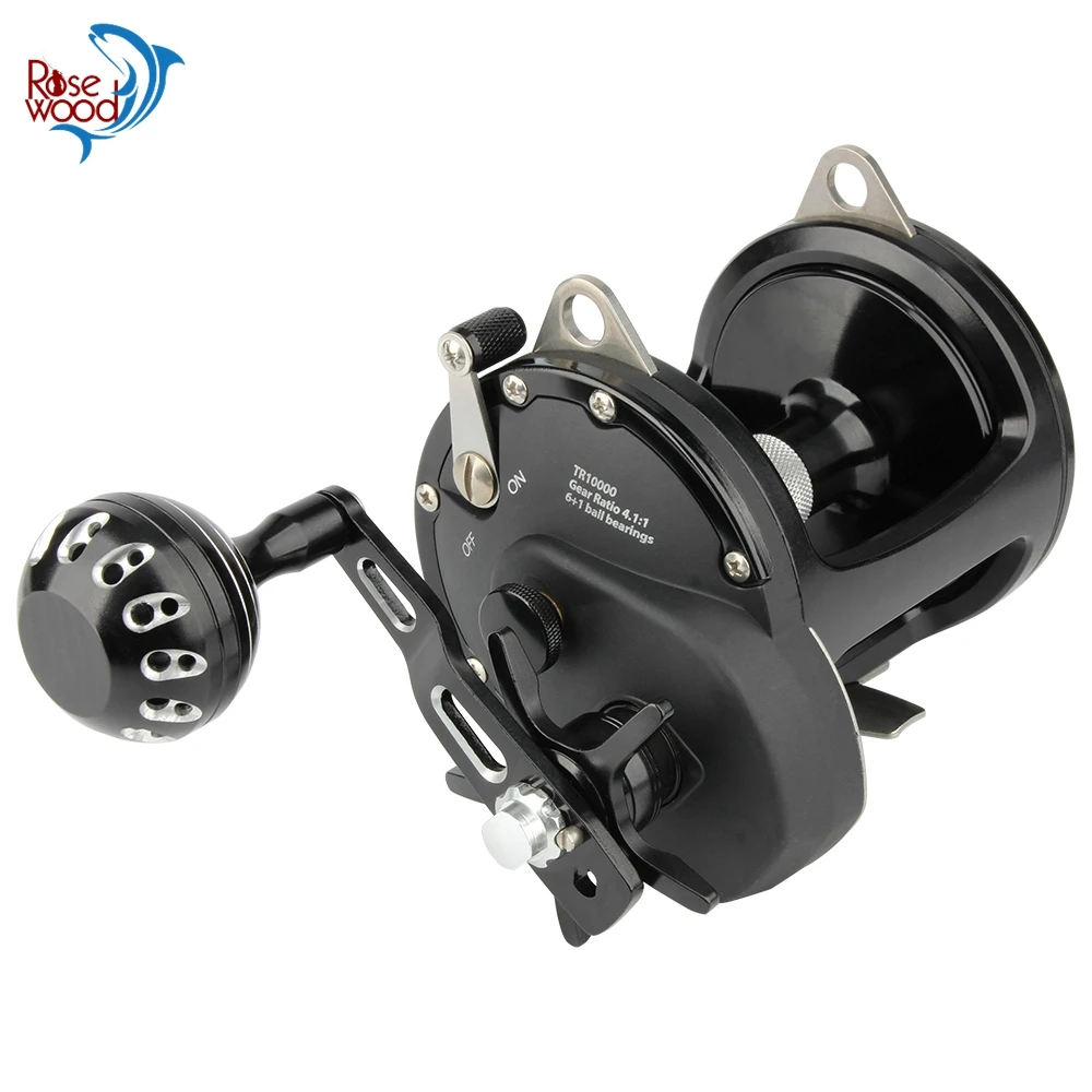 Super 30kg Black/silver Deep Sea Fishing Surf Fishing Large Game Conventional Lever Drag Reels