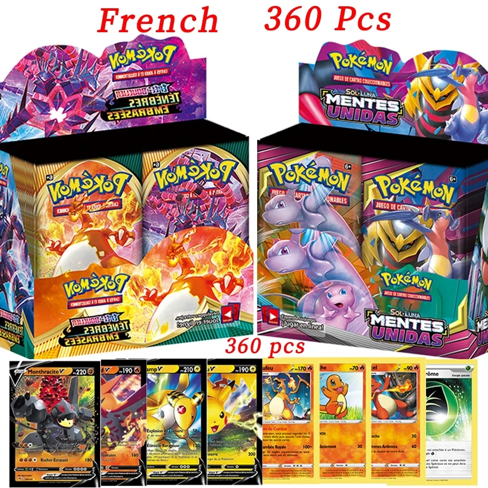 Карточка покемона TCG: Sun & Moon TEAM UP Edition 360 шт. 36 упаковок в коробке коллекционные