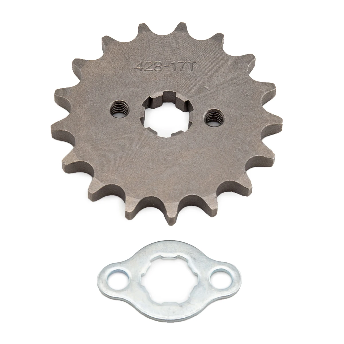 Front Engine 428# 10T 11T 12T 13T 14T 15T 16T 17T 18T 19T Teeth 17mm Chain Sprocket With Retainer Plate Locker