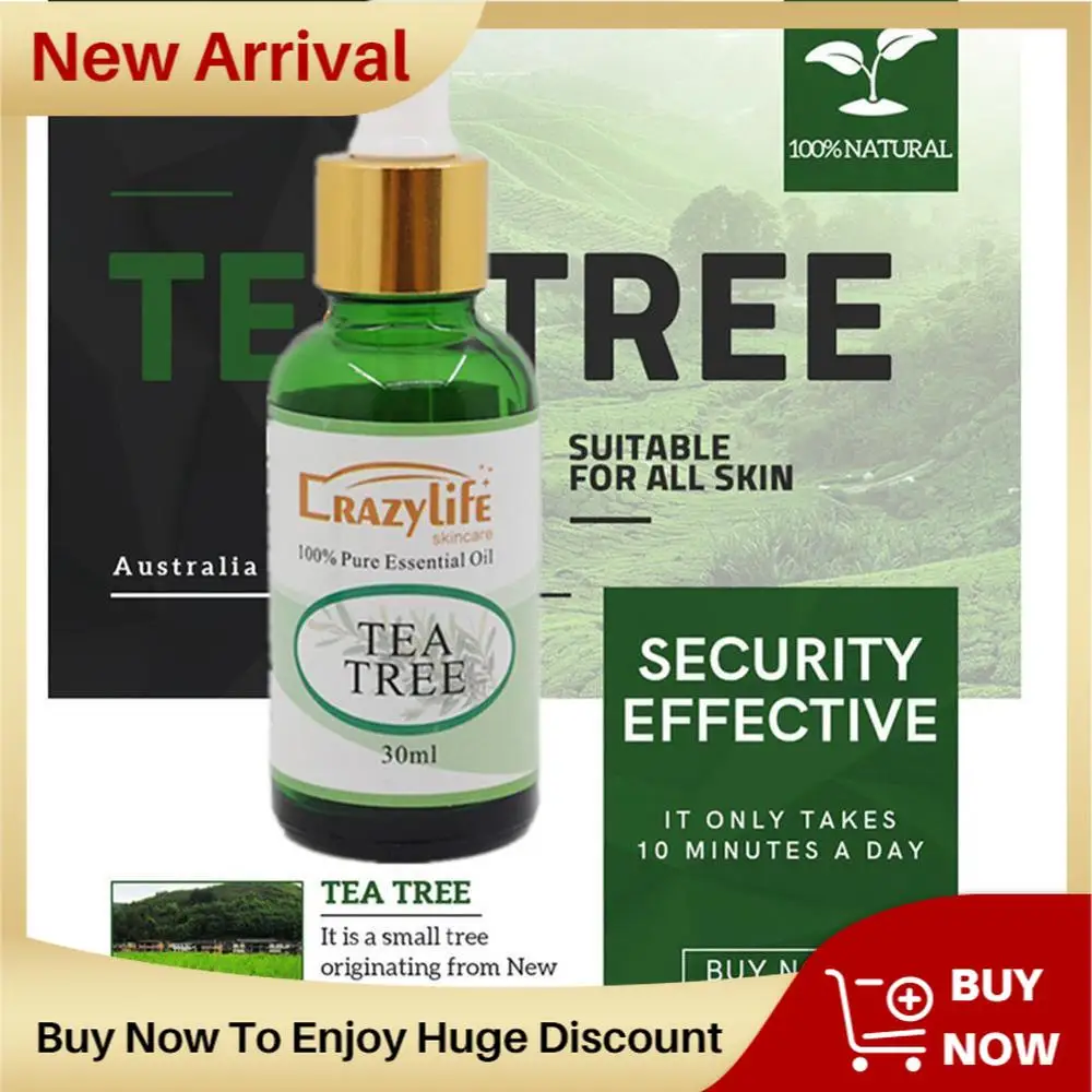 

30ML Tea Tree Essence Oil Firming Skin Smooth Fine Lines Brighten Skin Color Face Serum Body Care Essential Oils