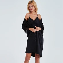 Сексуальная ночная рубашка, одежда для сна, женская шелковая одежда для сна, женское кружевное платье для сна, халат, домашняя одежда, Pigiama donna, одежда для сна