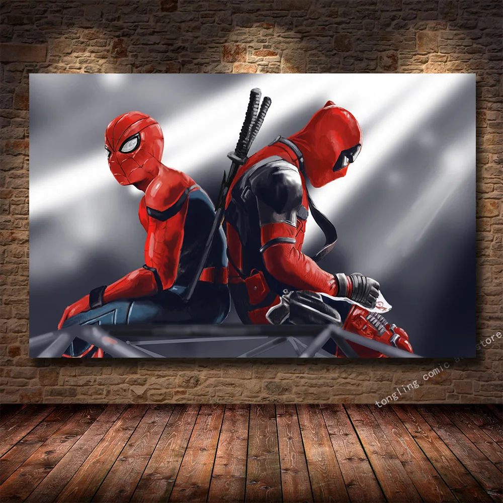 Deadpool 3 - Film Movie Poster - Best Print Art Reproduction Quality Wall  Decoration Gift - A0Canvas (40/30 inch) - (102/76 cm) - Stretched, Ready to